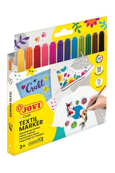 Jovi 1410 Decor Textile Pen - 12 Colors