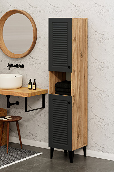 şirinev mobilya DSC DESİGN Banyo Dolabı Luxe Antrasit