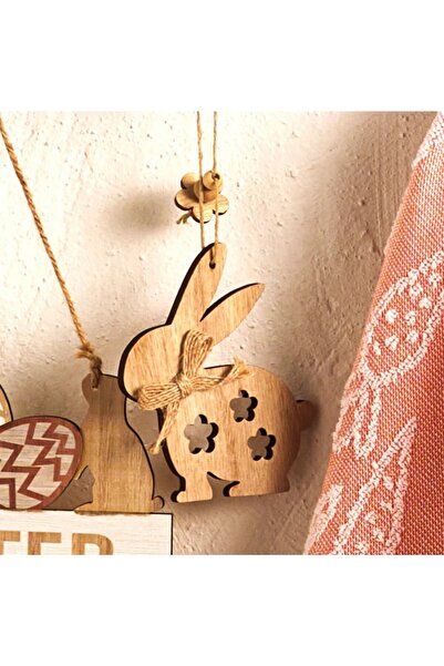 Karaca Osterhase Holzdekoration 6,5cmx10cm