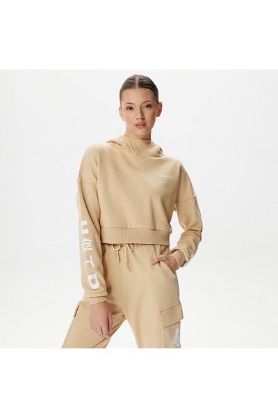 United 4 United4 Jpn Crop Women's Brown Hoodie