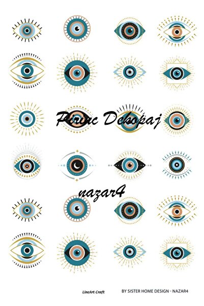 LİNEART Lineart Pirinç Dekopaj Kağıdı No:NZR04- 29x42cm