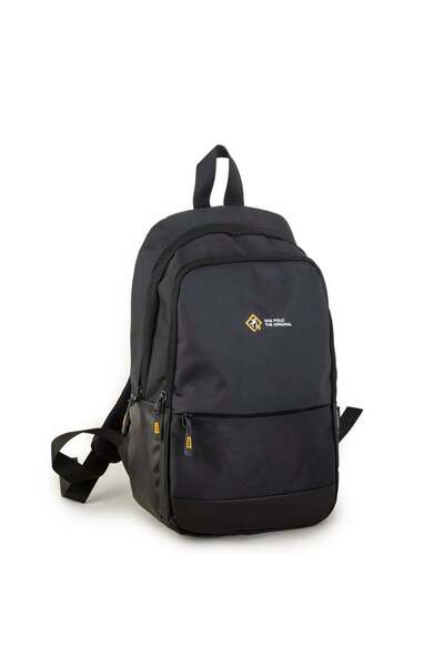 Nas Bag - حقيبة ظهر رجالية من Nas Polo (مقاومة للماء) باللون الأسود (25x39x10...