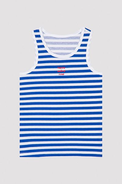 Penti Boy's Sailing Patterned 2-Piece Undershirt