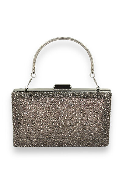 MidStore حقيبة سهرة ذهبية عالية الجودة مرصعة بالكريستال مع سلسلة أنيقة لحفلات...