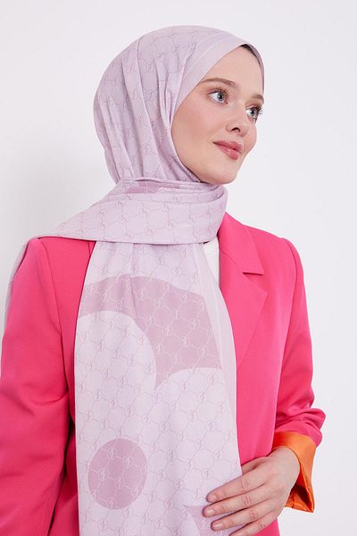 Levidor Pink L Pattern Love Shawl