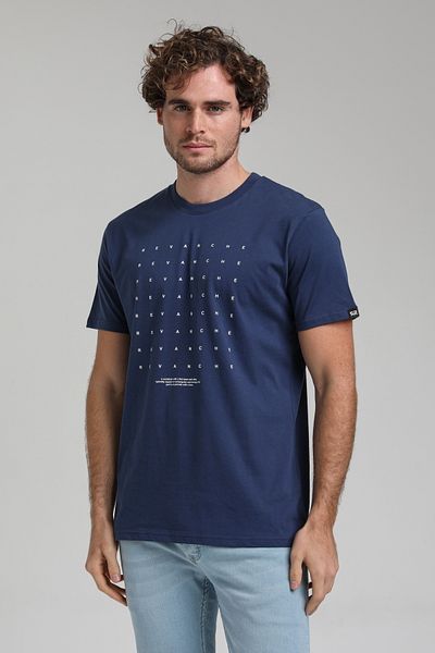 NEW WORLD POLO Crew Neck Indigo Slim Fit T-Shirt 23ssm20303