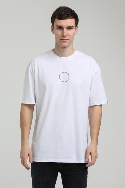 NEW WORLD POLO White Slim Fit Crew Neck T-Shirt - 23ssm20333