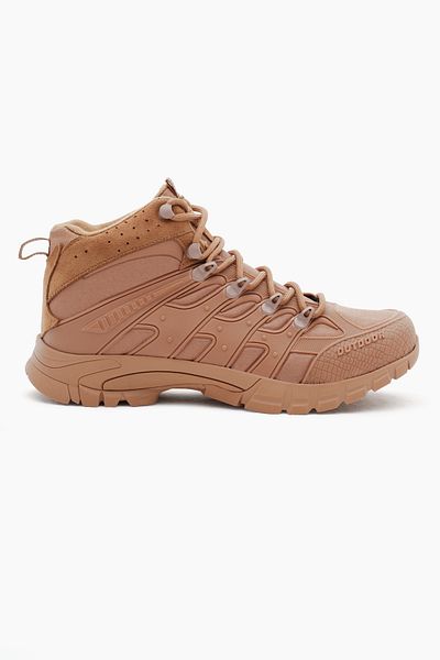 Tonny Black Bequeme, wasserabweisende Unisex-Schnürstiefel in Hellbraun