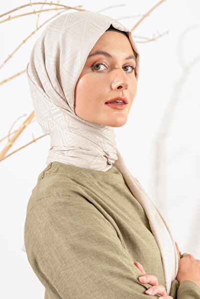 JAWEL Kadın Piramit Desenli Jakarlı Şal