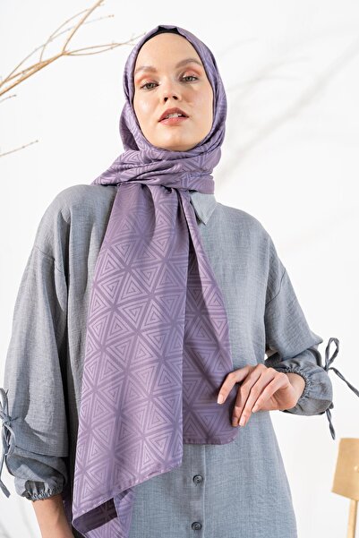 JAWEL Kadın Piramit Desenli Jakarlı Şal