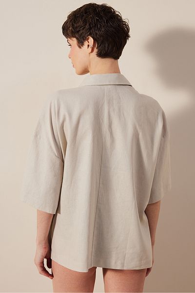 Penti Linen Natural Gray Shirt