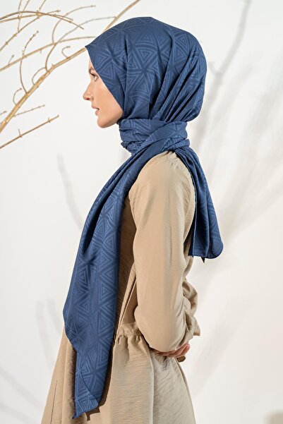 JAWEL Kadın Piramit Desenli Jakarlı Şal