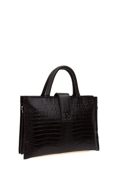 Bilik Deri Μαύρο Crocodile Leather Unisex Laptop & Χαρτοφύλακας Blm 093045