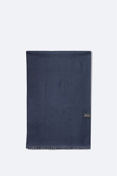 Avva Ανδρικό σάλι με φούντα Navy Blue A32Y9421