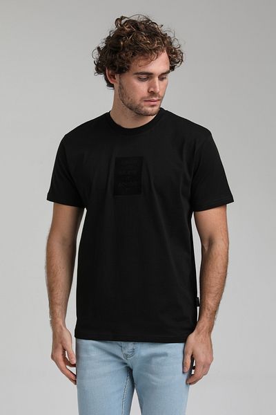 NEW WORLD POLO Crew Neck Black Slim Fit T-Shirt 23ssm20288