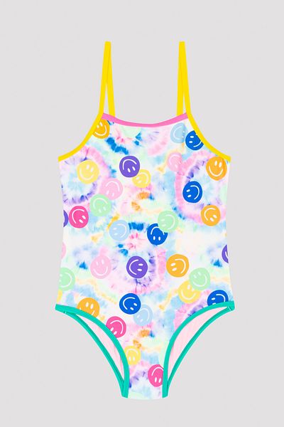 Penti Girl's Smiley Colorful Swimsuit