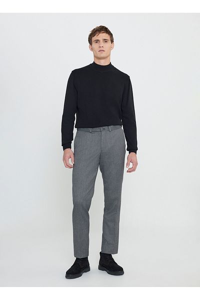 ALTINYILDIZ CLASSICS Altıny Yıldız Classics - Anthracite Men's Trousers, Elastic Waist, Comfort Fit Ace 012510031 _Pants Classic Y