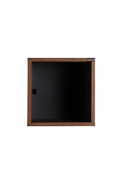 Adore Mobilya Rainbow Duvar Raf-koyu Ceviz (oslo Ceviz) 33x33x19 Cm (gxyxd)