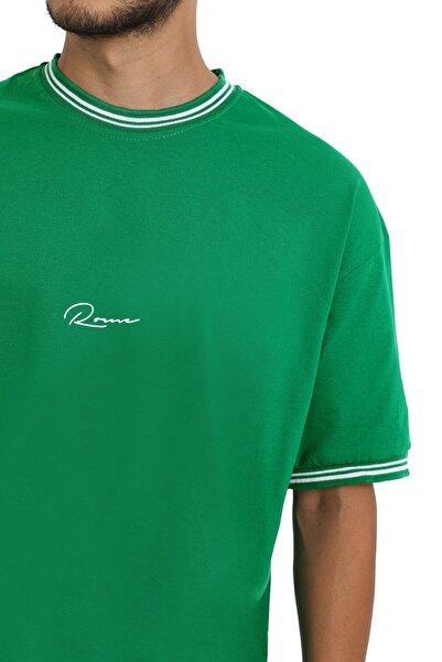 CC STORE Unisex New Season Oversize Molded Collar Detailed Summer T-shirt