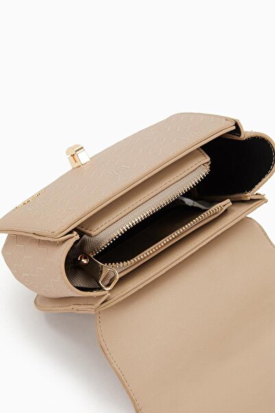 Levidor Geantă de mână cu model de fagure în relief de piatră