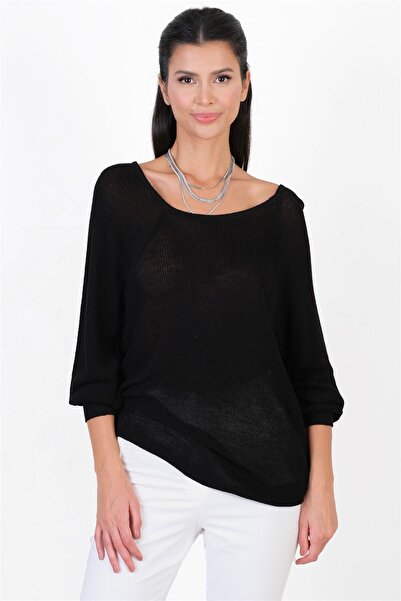 Spazio Duquenne U Yaka Triko SİYAH