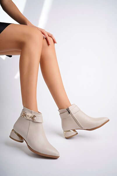 epaavm Kaplama Ökçe Bej Cilt Kadın Bot