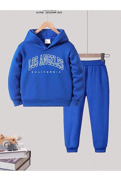 BENROMA Los Angeles Printed Unisex Kids Tracksuit Set - Oversize Fit
