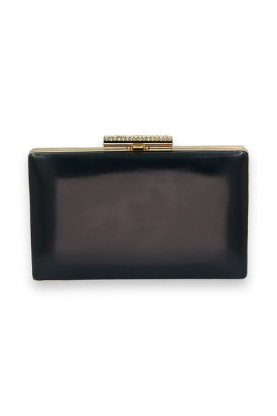 Generic Brand Navy Blue Matte Skin Leather Evening Dress Bag Stylish and Wome...