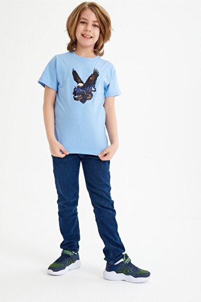 CC STORE Детска тениска с принт на орел за възраст 5-15 години