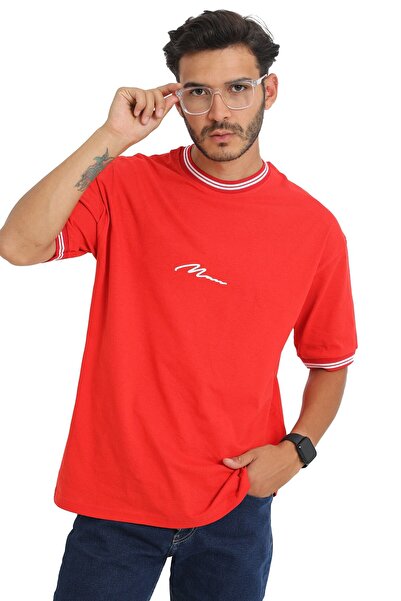 CC STORE Unisex New Season Oversize Molded Collar Detailed Summer T-shirt