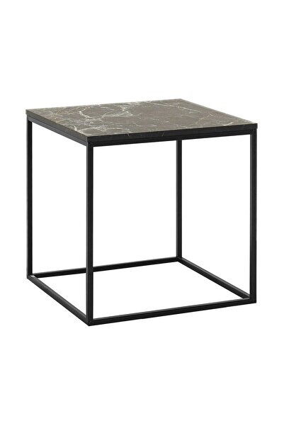 Adore Mobilya Profile Köşe Sehpa - Mermer Desenli 50x52x50 Cm (gxyxd)