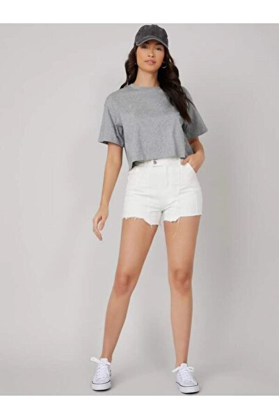 CC STORE Unprinted Oversize Crop T-shirt