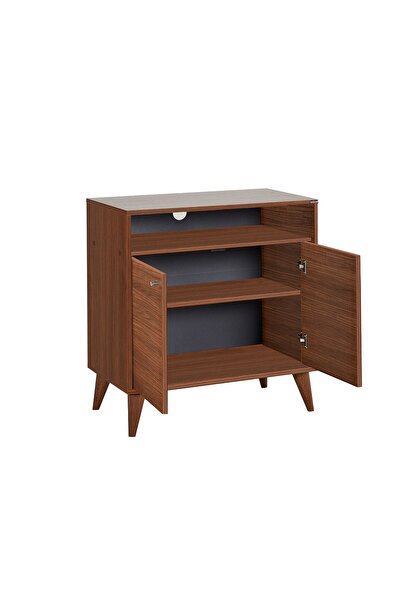 Adore Mobilya London Çok Amaçlı Dolap - Ceviz 73x79x42 Cm (GXYXD)