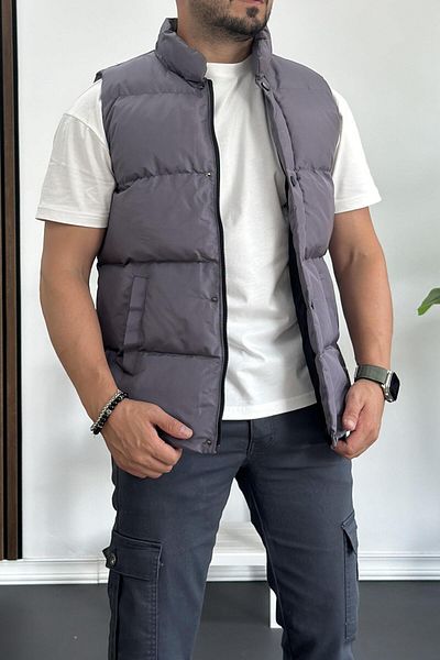 Edwox Smoked Crozvise Slim Fit Inflatable Men's Vest - Kf03