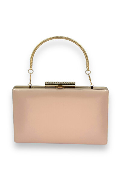 MSglame Culoarea pielii Piele Piele mată Mâner metalic Geanta rochie de seara Geanta de seara Nunta Logodna Henna