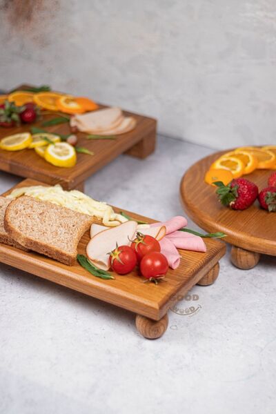 kitchen trend Justwood Ahşap Kahvaltılık Sunum Servis Tabağı Çeyiz Seti