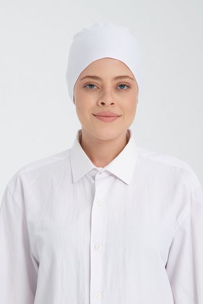 Wega Moda 100% Cotton Seamless Hijab Bonnet - Large Volume Laced