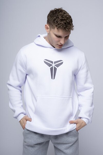 CC STORE Λευκό φούτερ με στάμπα Nba