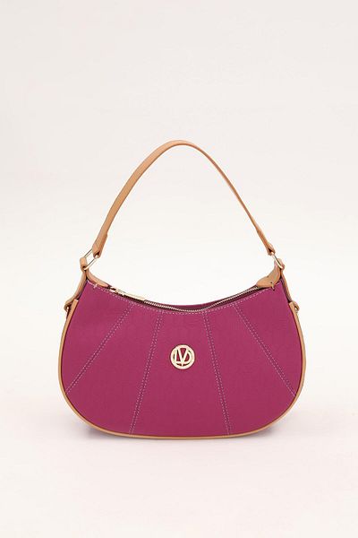 Levidor Fuchsia Honeycomb Printed Handbag