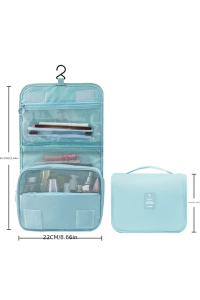 SYNOPE Geniş Büyük Kapasiteli Çok Bölmeli Fonksiyonlu Katlanabilir Makyaj Sey...