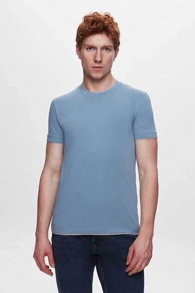 Tween Blue 100% Cotton Mercerized T-Shirt