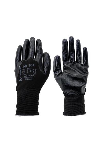 ACTIVEHAND قفاز نيتريل أسود NT101 رقم:10