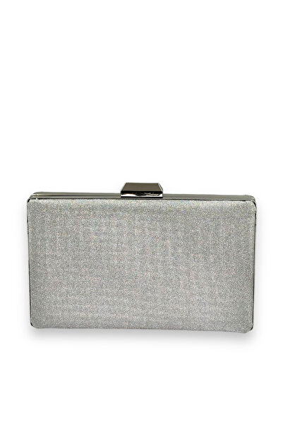 Wedding Fashion Geantă de seară cu model laser argintiu gri - Henna Homecoming Prom