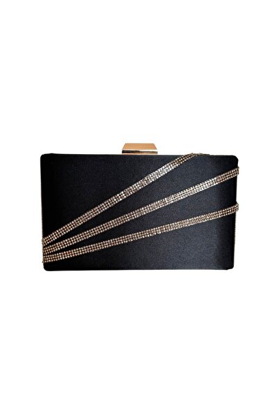 Generic Brand Black Stone Women's Evening Dress Bag Gold Case 2026 New Season...