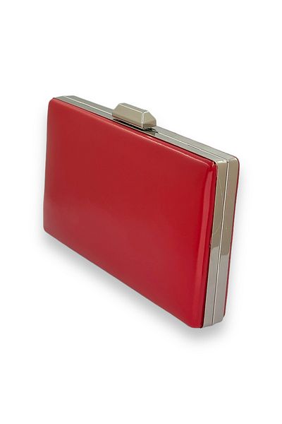 Wedding Fashion Red Color Skin Leather Matte Leather Evening Dress Bag Evening Bag Wedding Engagement Henna