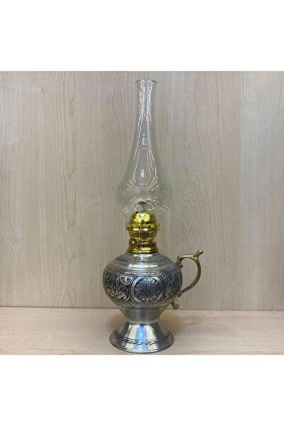 EFEMİR Kalay Eskitme İşlemeli Gaz Lambası