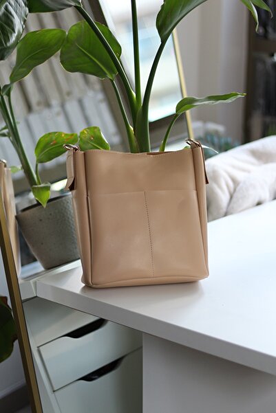 Moom Bag Geantă de umăr cu curea de mărime mare pentru femei, cu buzunar dublu