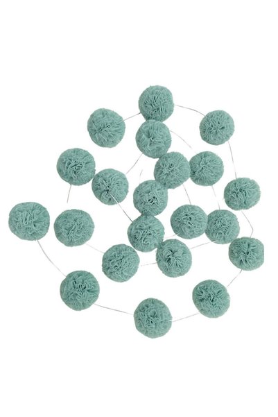 PAMUKA Tulle Mini Pompom Banner Sage Green