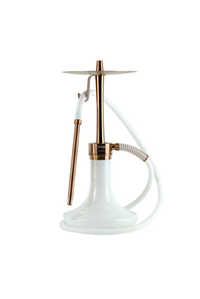 Oduman INFINITY NARGİLE - BEYAZ CAM-BRONZ GÖVDE