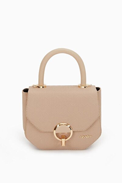 Levidor Geantă de mână cu model de fagure în relief de piatră